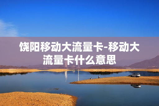 饶阳移动大流量卡-移动大流量卡什么意思