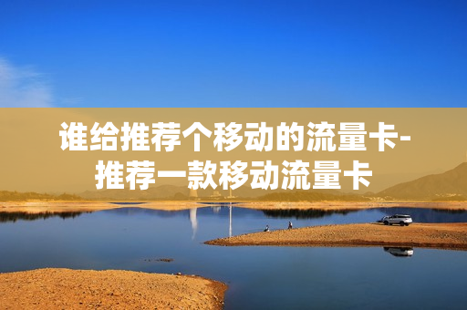 谁给推荐个移动的流量卡-推荐一款移动流量卡