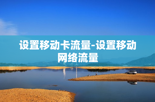 设置移动卡流量-设置移动网络流量