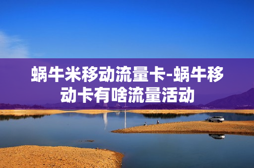 蜗牛米移动流量卡-蜗牛移动卡有啥流量活动