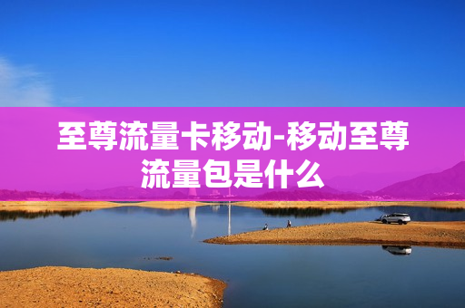 至尊流量卡移动-移动至尊流量包是什么