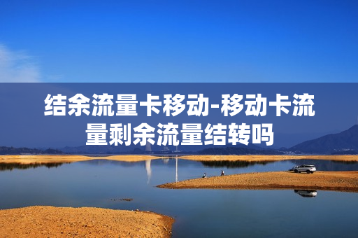 结余流量卡移动-移动卡流量剩余流量结转吗
