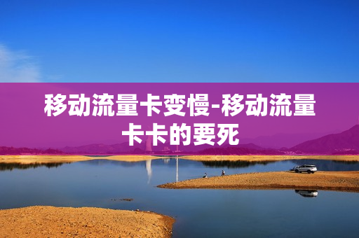 移动流量卡变慢-移动流量卡卡的要死