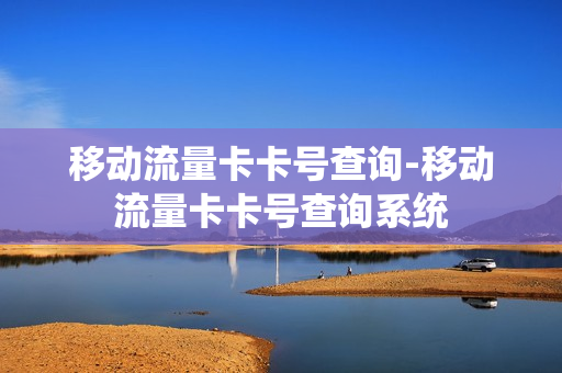 移动流量卡卡号查询-移动流量卡卡号查询系统