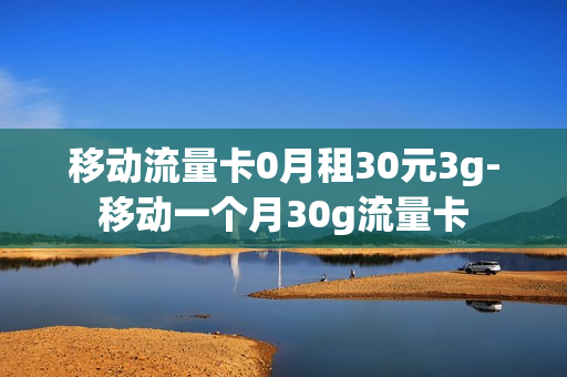 移动流量卡0月租30元3g-移动一个月30g流量卡