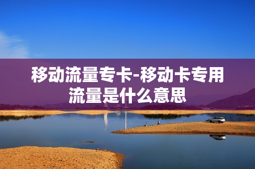 移动流量专卡-移动卡专用流量是什么意思