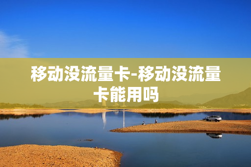 移动没流量卡-移动没流量卡能用吗