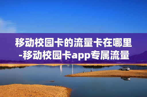 移动校园卡的流量卡在哪里-移动校园卡app专属流量