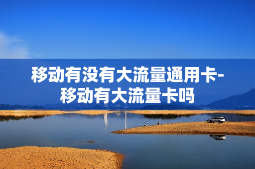 移动有没有大流量通用卡-移动有大流量卡吗