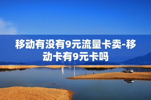 移动有没有9元流量卡卖-移动卡有9元卡吗