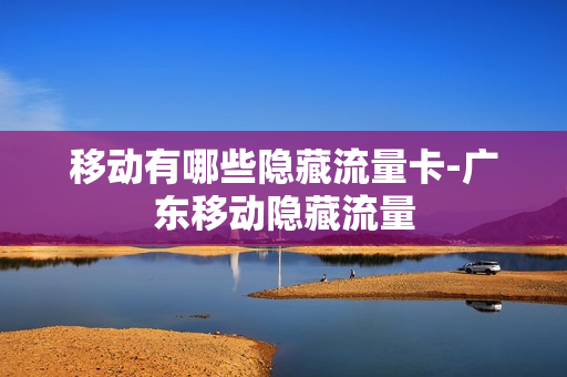 移动有哪些隐藏流量卡-广东移动隐藏流量