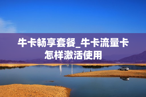 牛卡畅享套餐_牛卡流量卡怎样激活使用