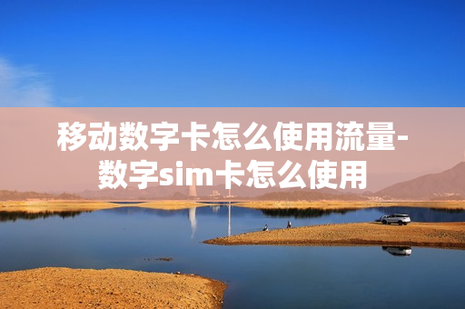 移动数字卡怎么使用流量-数字sim卡怎么使用