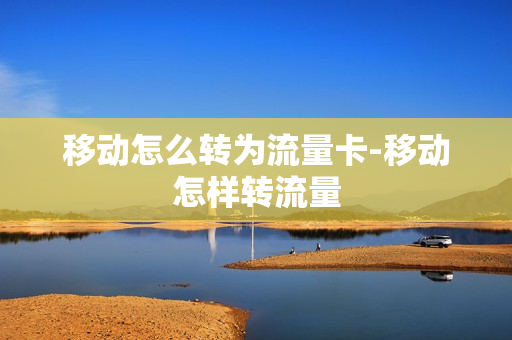 移动怎么转为流量卡-移动怎样转流量