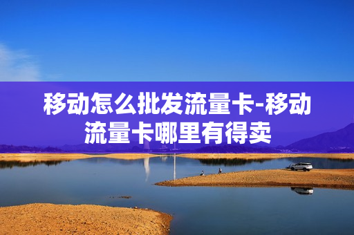 移动怎么批发流量卡-移动流量卡哪里有得卖
