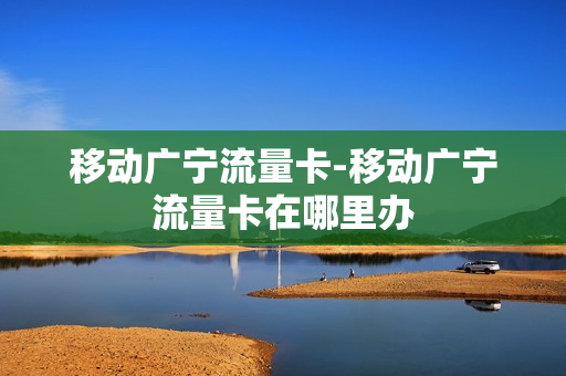 移动广宁流量卡-移动广宁流量卡在哪里办
