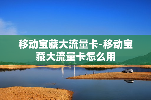 移动宝藏大流量卡-移动宝藏大流量卡怎么用