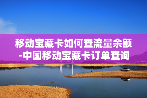 移动宝藏卡如何查流量余额-中国移动宝藏卡订单查询