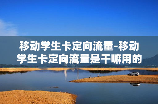 移动学生卡定向流量-移动学生卡定向流量是干嘛用的