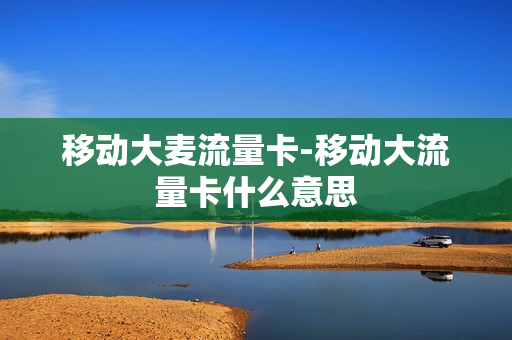 移动大麦流量卡-移动大流量卡什么意思