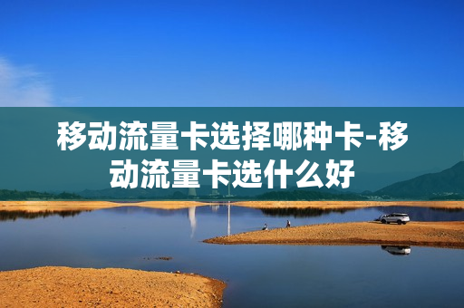 移动流量卡选择哪种卡-移动流量卡选什么好