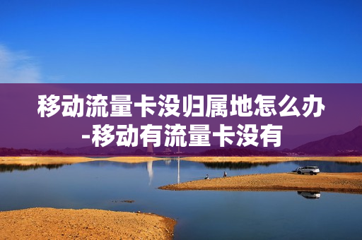 移动流量卡没归属地怎么办-移动有流量卡没有