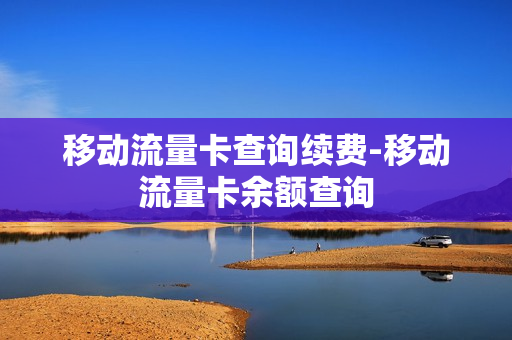 移动流量卡查询续费-移动流量卡余额查询