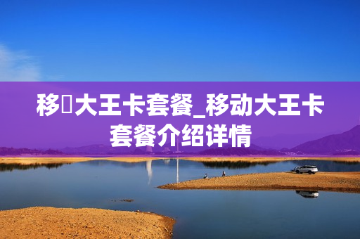 移動大王卡套餐_移动大王卡套餐介绍详情