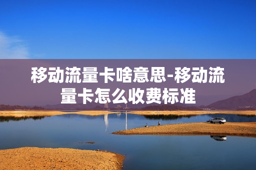 移动流量卡啥意思-移动流量卡怎么收费标准