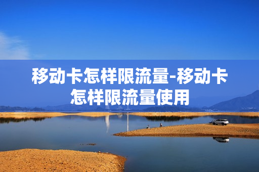 移动卡怎样限流量-移动卡怎样限流量使用