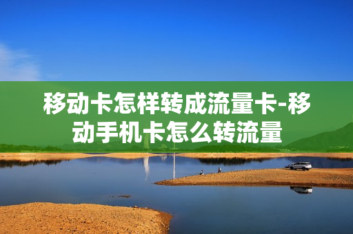 移动卡怎样转成流量卡-移动手机卡怎么转流量