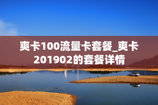 爽卡100流量卡套餐_爽卡201902的套餐详情