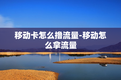 移动卡怎么撸流量-移动怎么拿流量