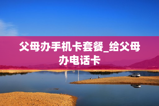 父母办手机卡套餐_给父母办电话卡