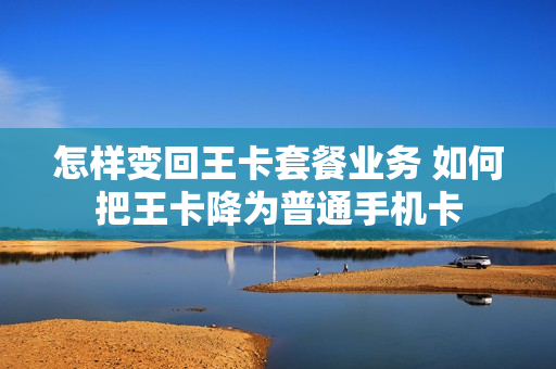 怎样变回王卡套餐业务 如何把王卡降为普通手机卡