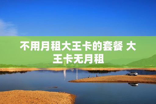 不用月租大王卡的套餐 大王卡无月租