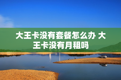 大王卡没有套餐怎么办 大王卡没有月租吗