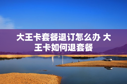 大王卡套餐退订怎么办 大王卡如何退套餐