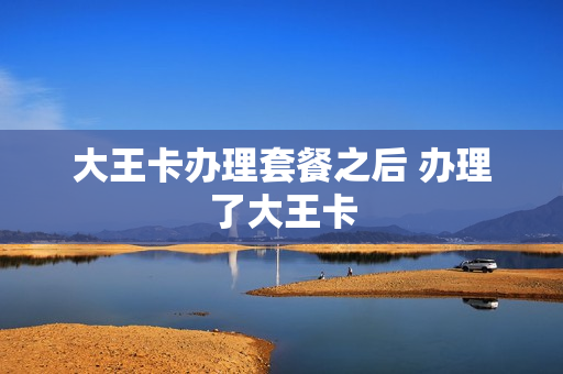 大王卡办理套餐之后 办理了大王卡