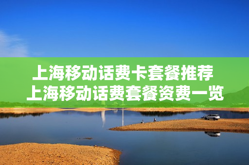 上海移动话费卡套餐推荐 上海移动话费套餐资费一览表