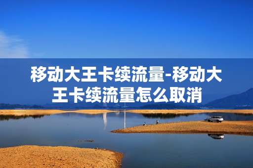 移动大王卡续流量-移动大王卡续流量怎么取消