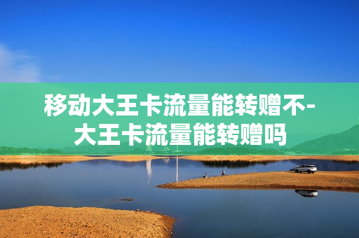 移动大王卡流量能转赠不-大王卡流量能转赠吗