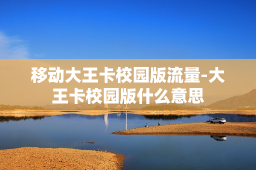 移动大王卡校园版流量-大王卡校园版什么意思