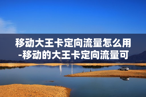 移动大王卡定向流量怎么用-移动的大王卡定向流量可以用来干嘛