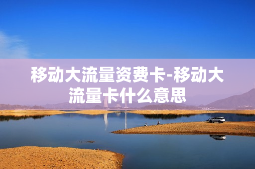 移动大流量资费卡-移动大流量卡什么意思