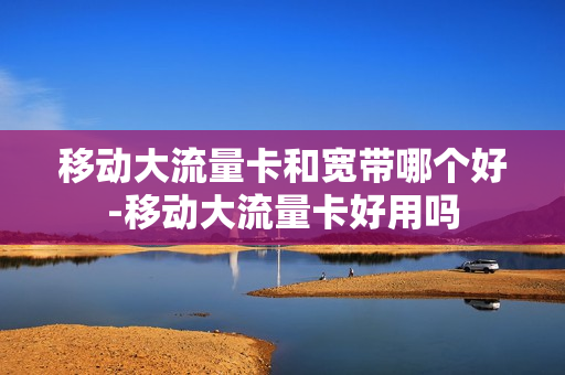 移动大流量卡和宽带哪个好-移动大流量卡好用吗