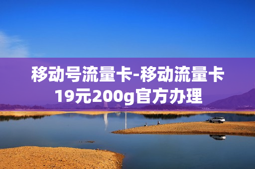 移动号流量卡-移动流量卡19元200g官方办理