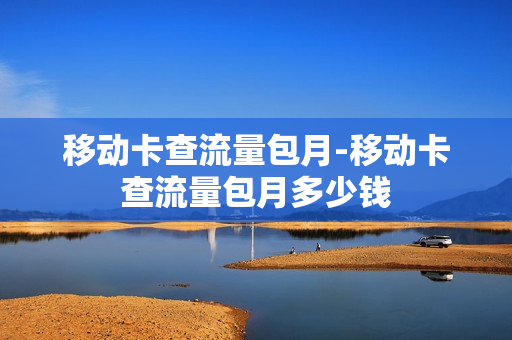 移动卡查流量包月-移动卡查流量包月多少钱