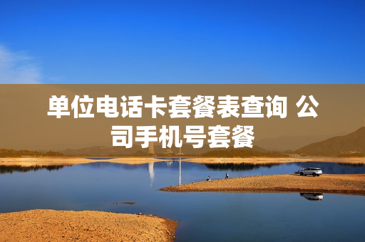 单位电话卡套餐表查询 公司手机号套餐
