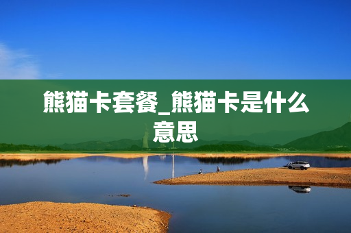 熊猫卡套餐_熊猫卡是什么意思